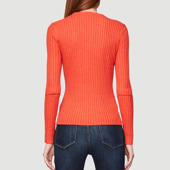 FRAME Cutout Ribbed Sweater - Picture 6 of 8